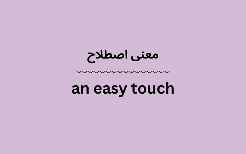 معنی an easy touch