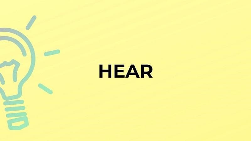 گذشته hear چه می‌شود؟