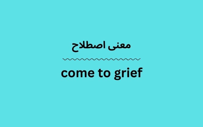 معنی come to grief