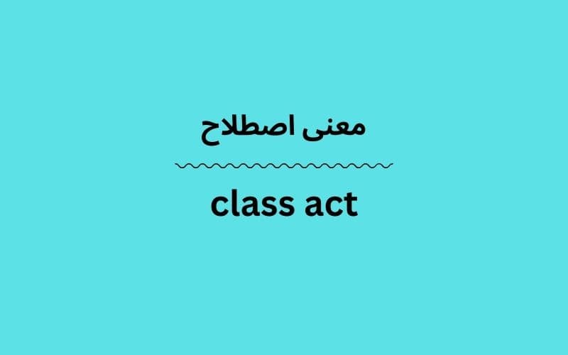 معنی class act