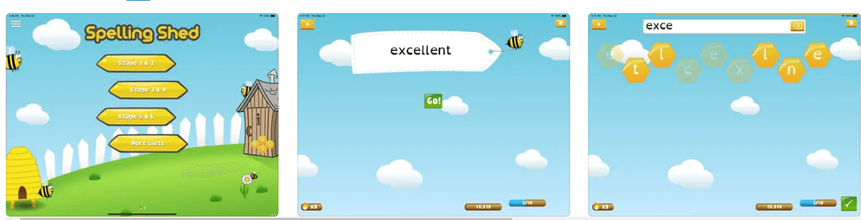 برنامه Spelling Shed