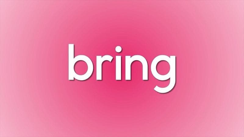 گذشته bring چه می‌شود؟