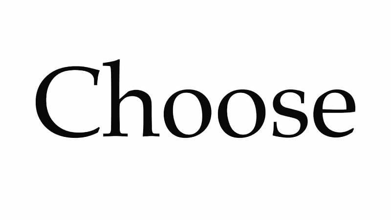 گذشته choose چه می‌شود؟
