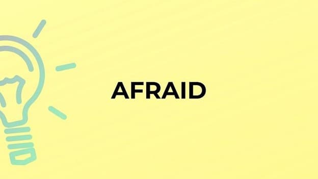 گذشته afraid چه می‌شود؟