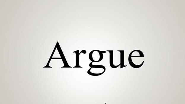 گذشته argue چه می‌شود؟