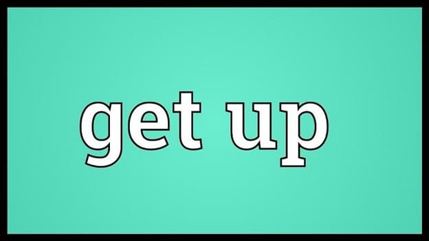 گذشته get up چه می‌شود؟