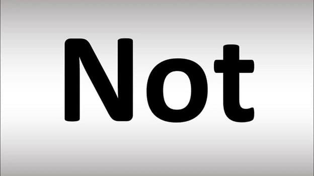 گذشته not چه می‌شود؟
