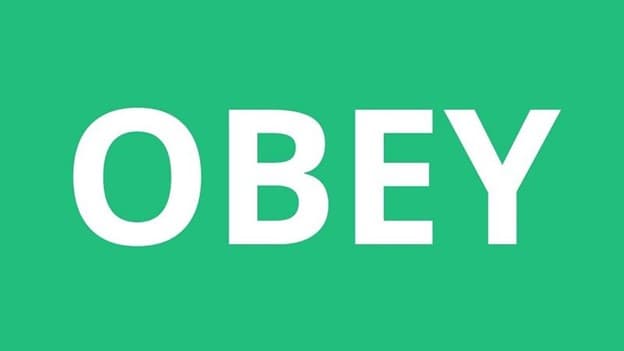 گذشته obey چه می‌شود؟