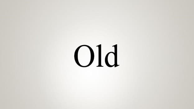 گذشته old چه می‌شود؟