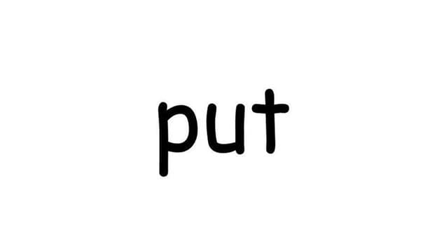 گذشته put چه می‌شود؟