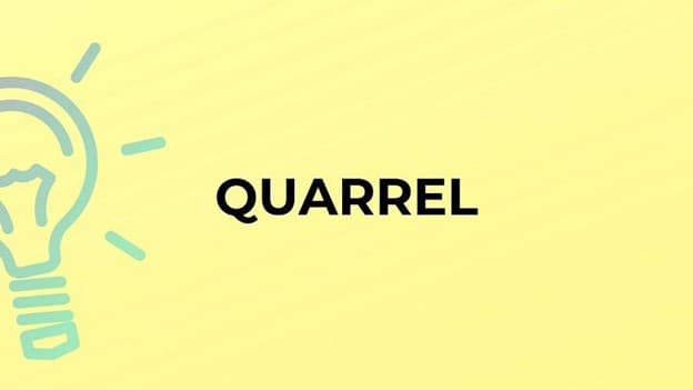 گذشته quarrel چه می‌شود؟