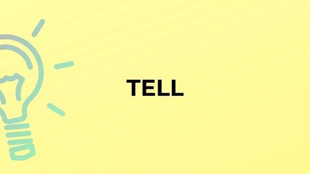 گذشته tell چه می‌شود؟