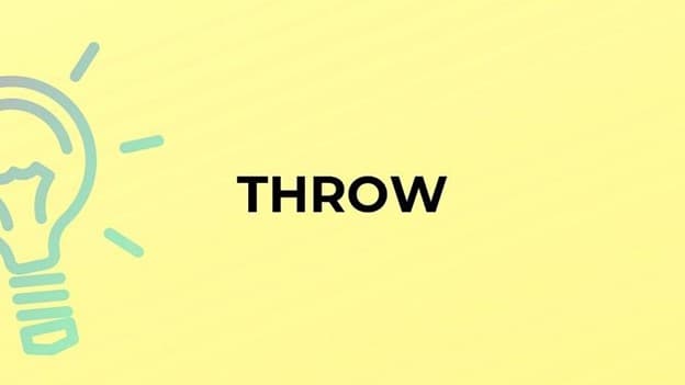 ذشته throw چه می‌شود؟