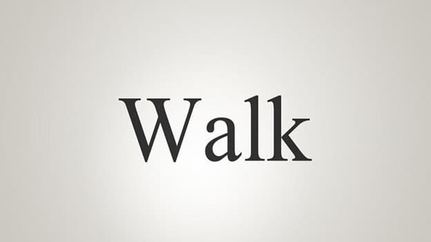 گذشته walk چه می‌شود؟