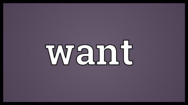 گذشته want چه می‌شود؟