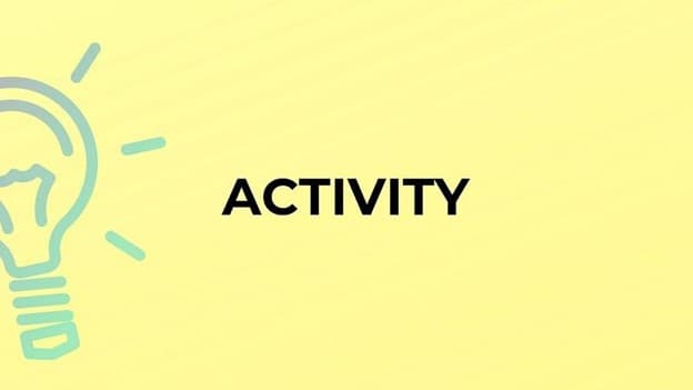 جمع activity چه می‌شود؟
