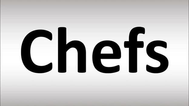جمع chef چه می‌شود؟