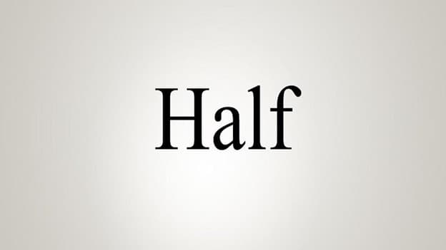 جمع half چه می‌شود؟