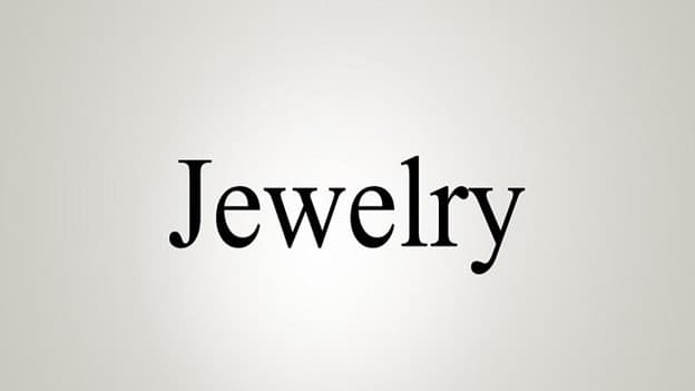 جمع jewelry چه می‌شود؟