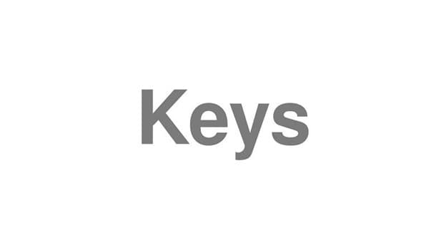 جمع key چه می‌شود؟
