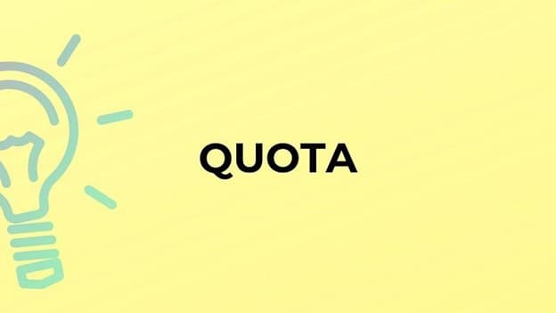 جمع quota چه می‌شود؟