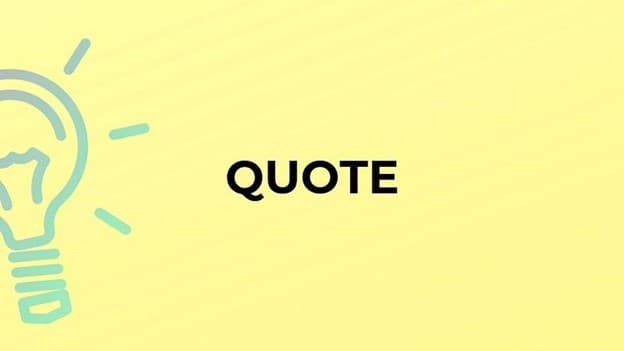 جمع quote چه می‌شود؟