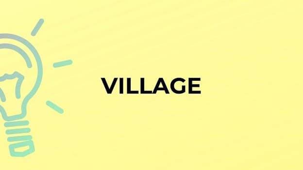 جمع village چه می‌شود؟