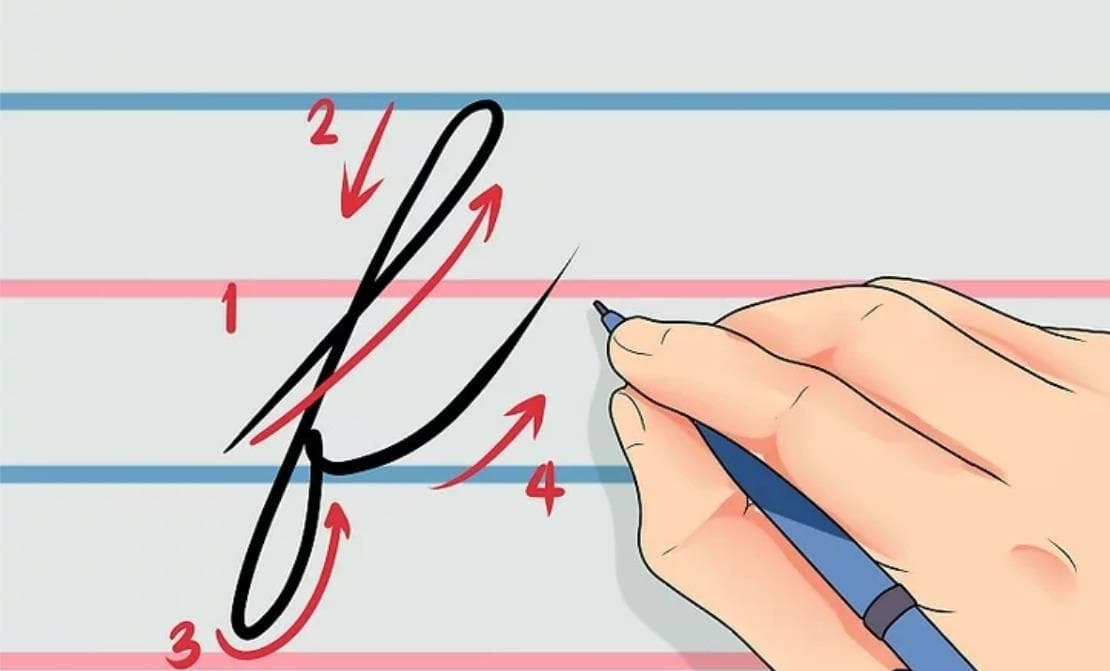 آموزش خوشنویسی انگلیسی حرف f