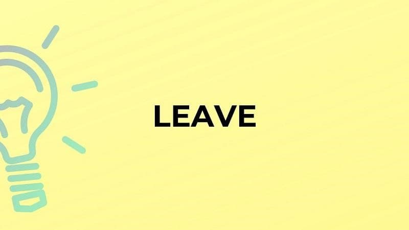 گذشته leave چه می‌شود؟