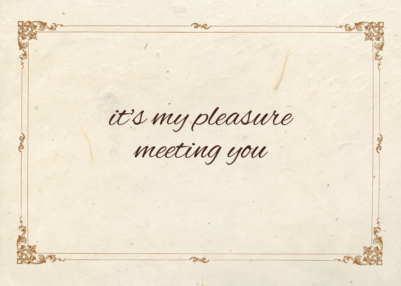 معنی جمله it's my pleasure meeting you چیست؟.jpg