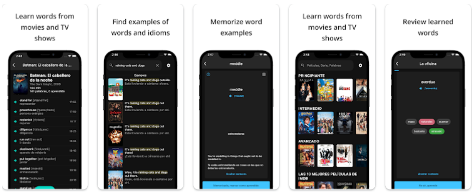  اپلیکیشن Subline: english by movies