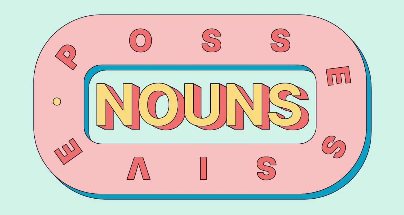 عکسی که روی آن به انگلیسی نوشته شده nouns
