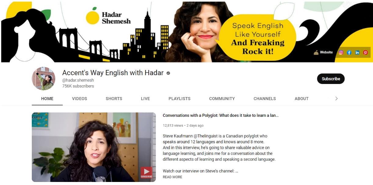 کانال Accent's Way English with Hadar.jpg