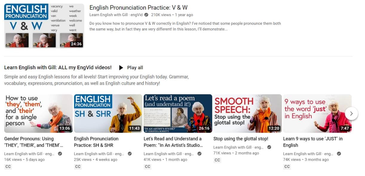 کانال Learn English with Gill.jpg