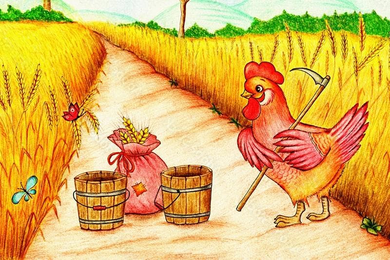 خلاصه کتاب داستان "The Little Red Hen" اثر Sue Arengo