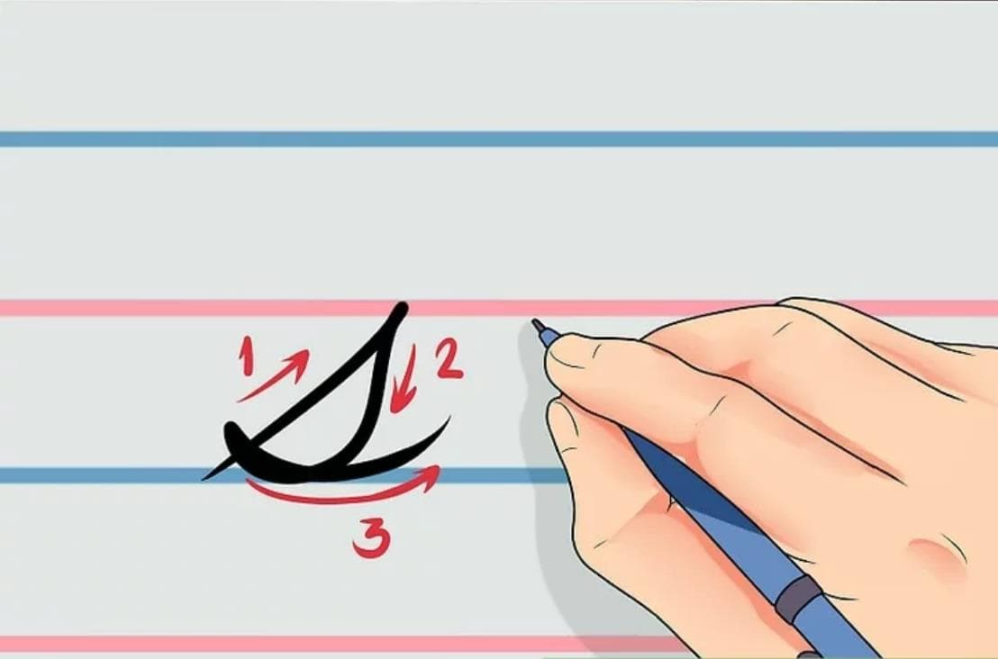 آموزش خوشنویسی انگلیسی حرف s