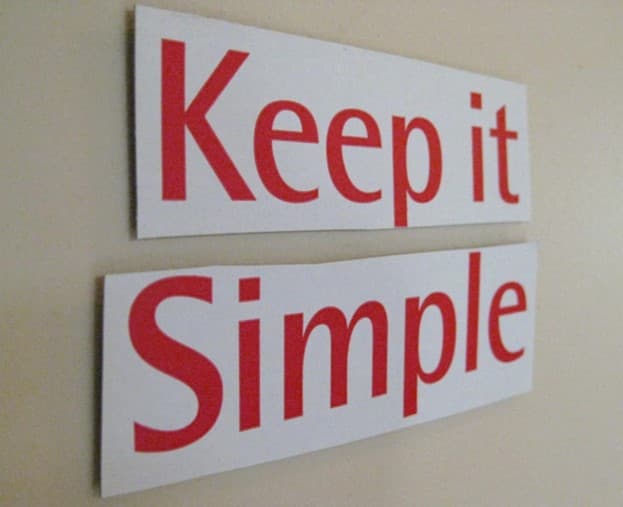 معنی جمله keep it simple  چیست؟
