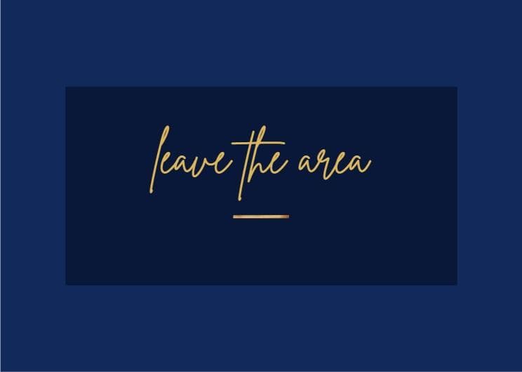 معنی جمله leave the area چیست؟.jpg