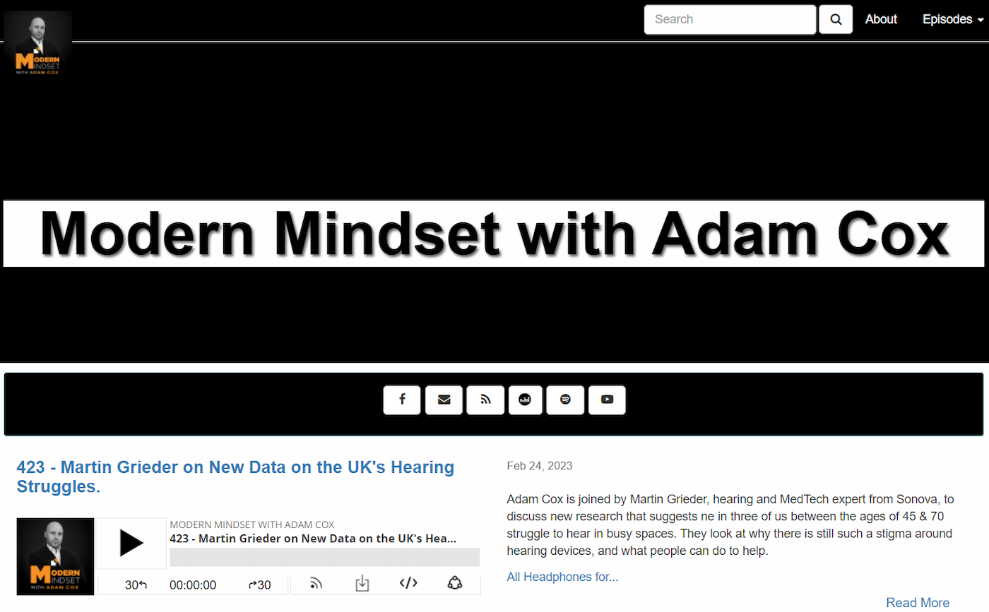 پادکست Modern Mindset with Adam Cox