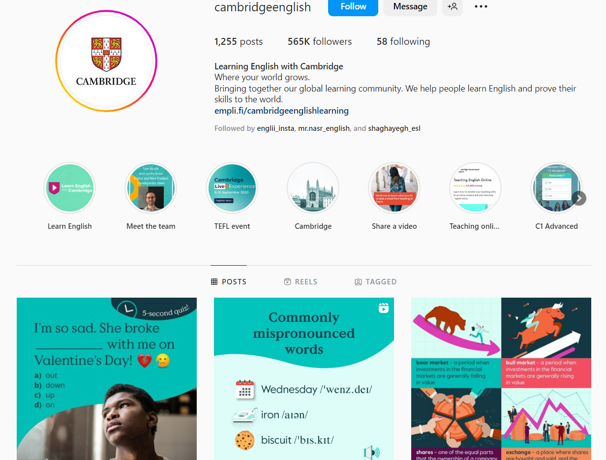 پیج Cambridge Assessment English