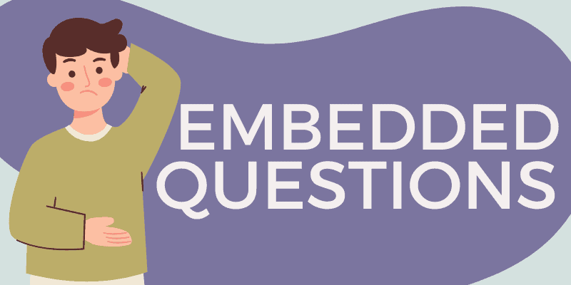 سوالات غیر مستقیم یا Embedded questions