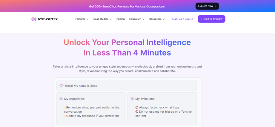افزونۀ  TextCortex