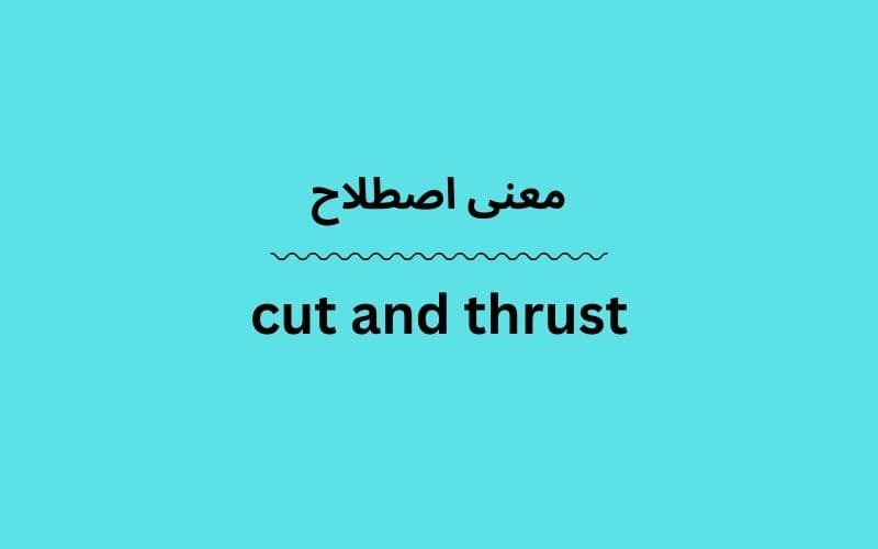 معنی cut and thrust