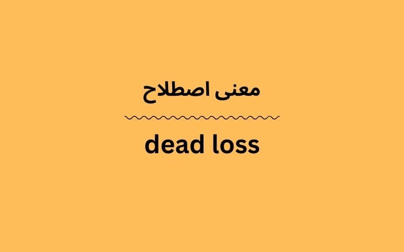 معنی dead loss چیست؟