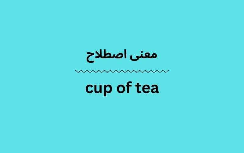 معنی cup of tea
