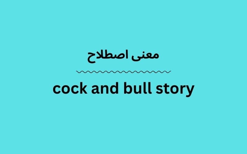 معنی cock and bull story