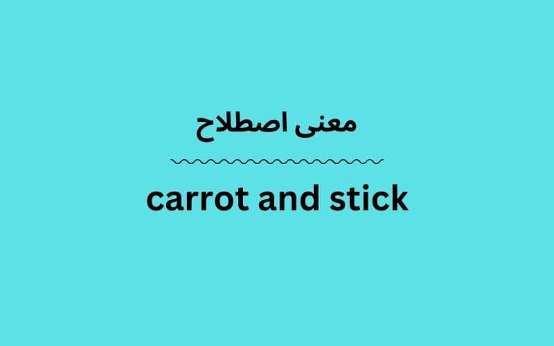 معنی carrot and stick