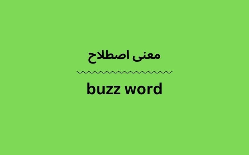 معنی buzz word