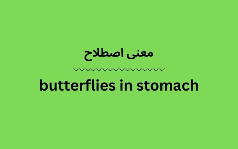 معنی butterflies in stomach