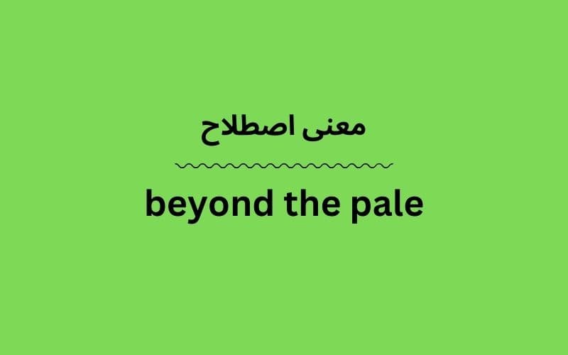 معنی beyond the pale